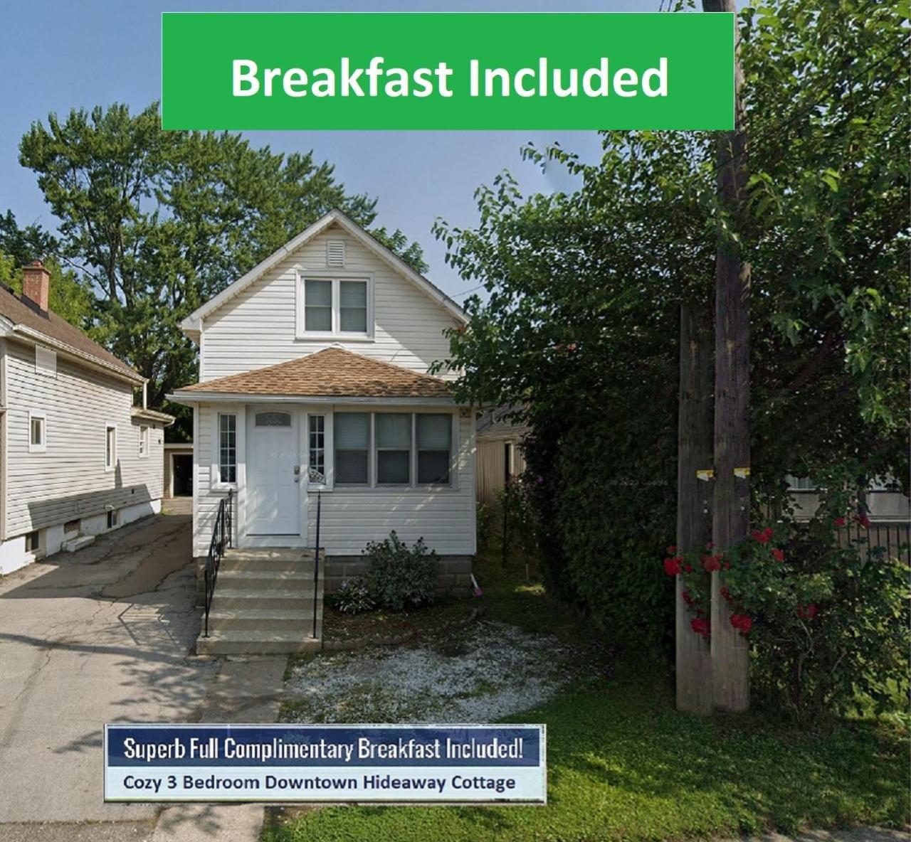 Cozy 3 Bedroom Downtown Cottage With Complimentary Breakfast Delivered Daily To The Rental 尼亚加拉瀑布城 外观 照片